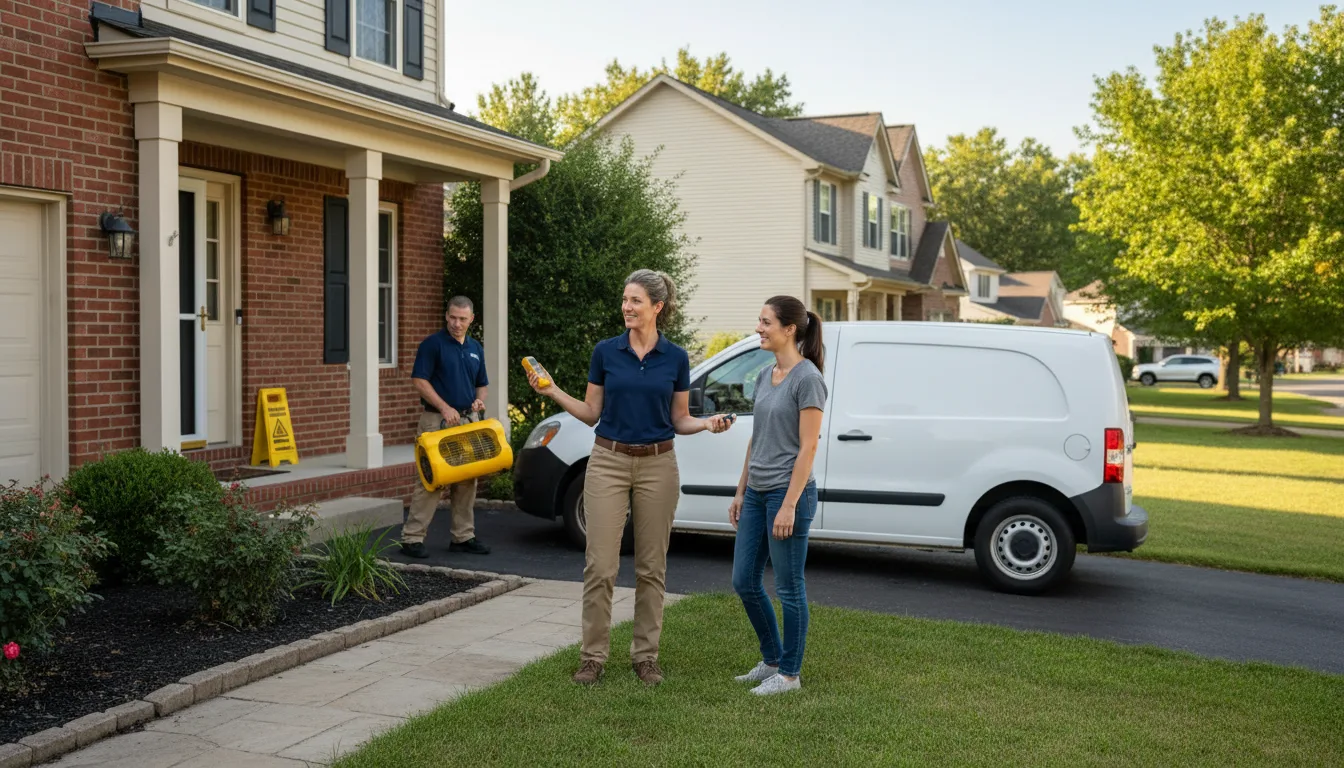 Water restoration image for Water Damage & Restoration Services in Bentley, KS